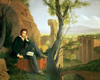 Percy Bysshe Shelley (1792-1822) 1845 von Joseph Severn